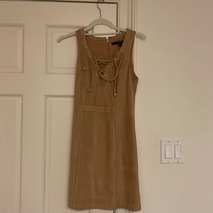 Brown Suede Guess Dress